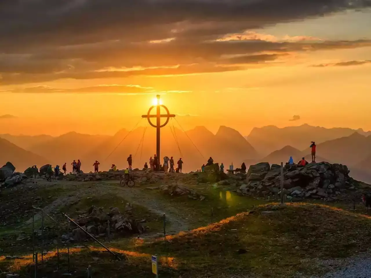 Sonnenuntergang am Patschkofel